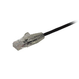 StarTech.com N6PAT6INBKS Cat6 Ethernet Cable, 6", Black, Slim, Snag Less RJ45 Cable, Network Cable, Ethernet Cord