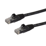 StarTech.com Cat6 Patch Cable, Ethernet Cable, Snagless RJ45 Cable, Cord, Cable, 6", Black