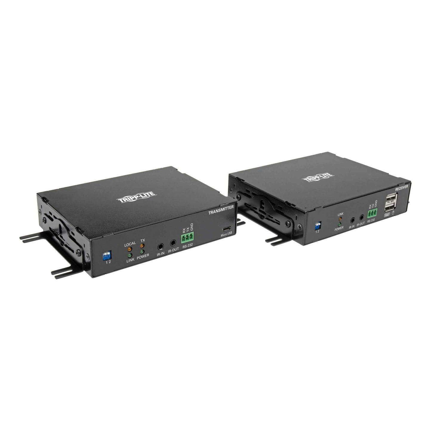 DisplayPort Over Fiber Extender Kit 4K @ 30Hz Ir USB Dup SMF TAA