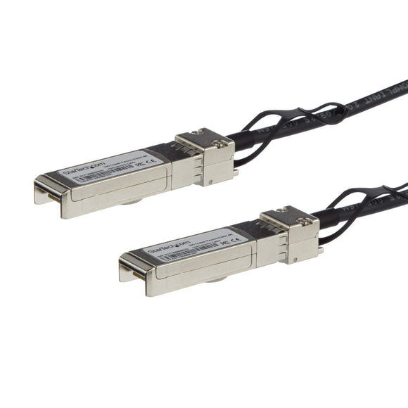 StarTech.com SFP10GPC05M SFP+ Direct Attach Cable, 1.6'/0.5m, 10Gbe Cable, MSA Compliant, Passive Twinax Cable, DAC Cable, SFP+ to SFP+ Cable