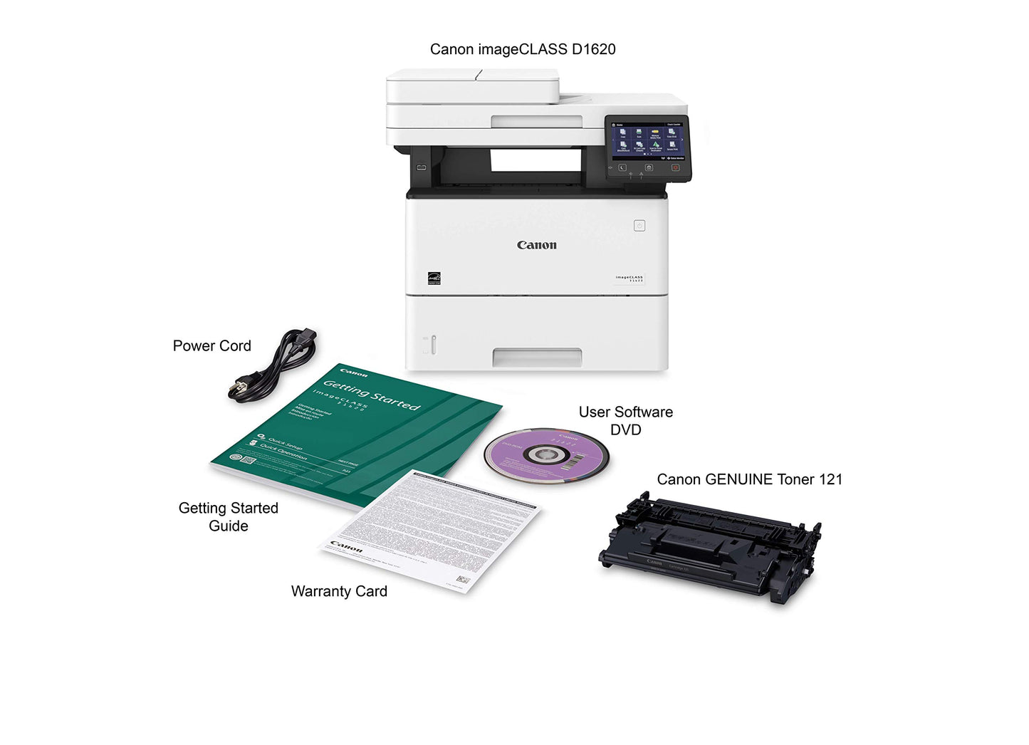 Canon imageCLASS D1620 (2223C024) Multifunction, Wireless Laser Printer with AirPrint, 45 Pages Per Minute and 3 Year Warranty, Amazon Dash Replenishment Enabled