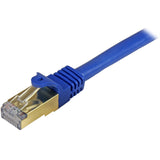 StarTech.com Cat6a Ethernet Cable - 35 ft - Blue - Patch Cable - Shielded (SPT) - Molded Cat5 Cable - Long Network Cable - Ethernet Cord - Cat 6a Cable - 35ft (C6ASPAT35BL)
