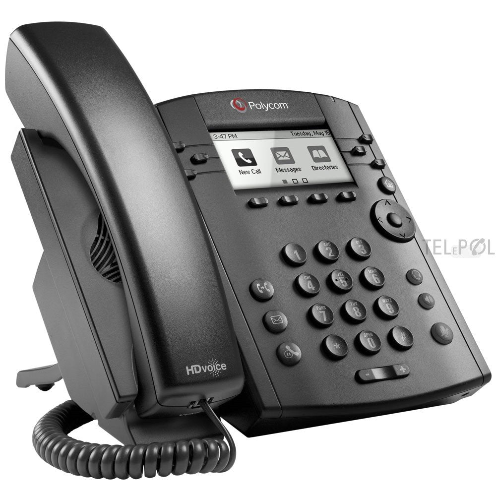 Polycom 2200-48300-025 VVX 301 6-Line IP Phone PoE