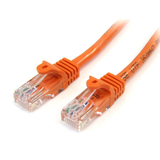 StarTech.com 45PATCH6OR Orange Snagless RJ45 UTP Cat 5e Patch Cable, 6-Feet (Orange)