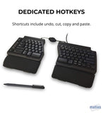 Matias Old Model Ergo Pro Keyboard for PC, Low Force Edition