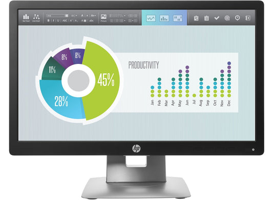 HP M1F41A8#ABA EliteDisplay E202 20'' LED-Backlit LCD Monitor, Black
