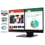 Acer UT241Y bmiuzx 23.8" Full HD (1920 x 1080) Zero Frame IPS Touchscreen Monitor with Dual-Hinge Tiltable Stand (USB 3.1 Type-C, HDMI & VGA Ports)