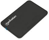 Manhattan Hi-Speed USB 2.0 2.5-Inch SATA Drive Enclosure, Black (130042)