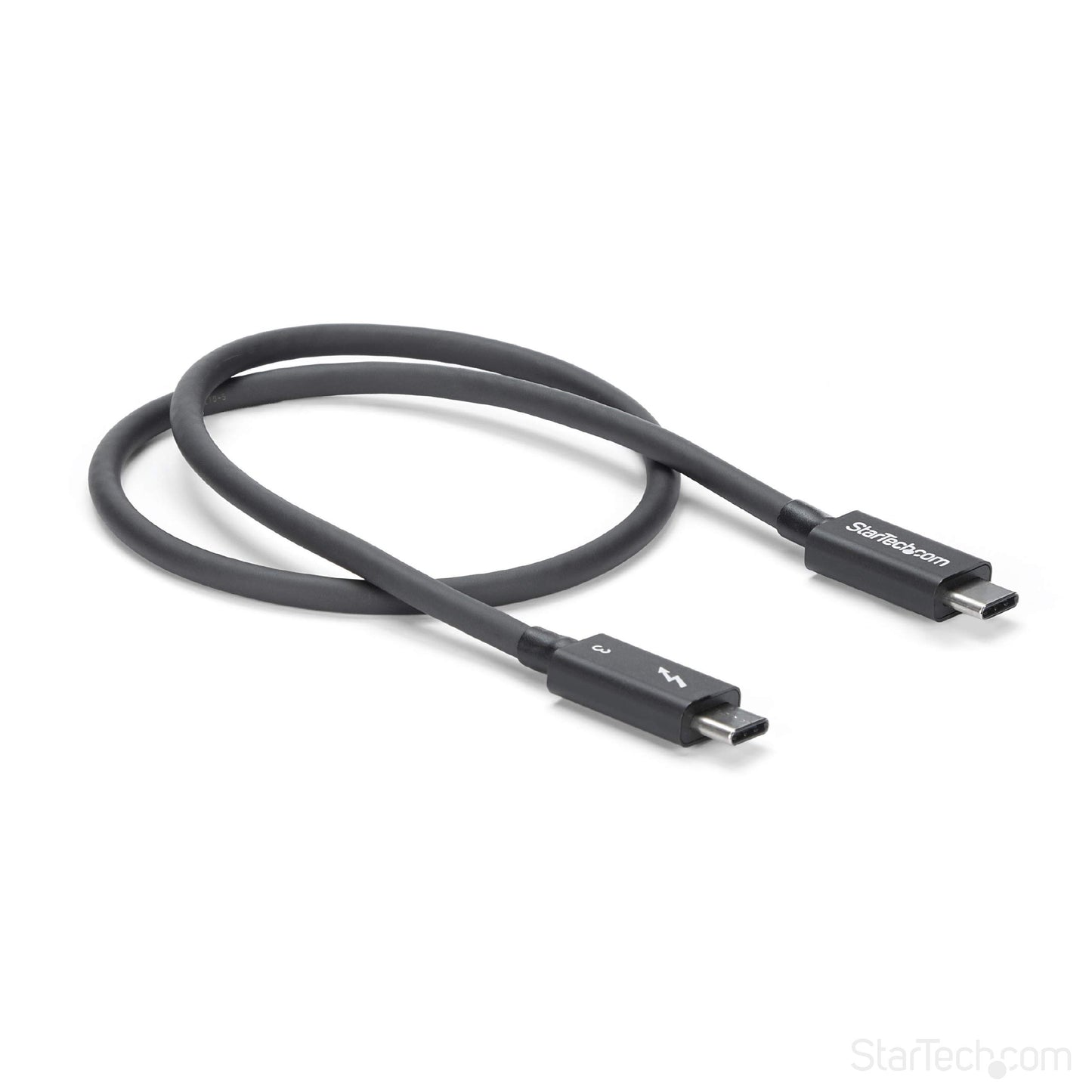 StarTech TBLT34MM50CM.com Thunderbolt 3 Cable - 40Gbps - Daisy Chainable - Passive - USB C Cable - USB-C Thunderbolt to Thunderbolt Cable