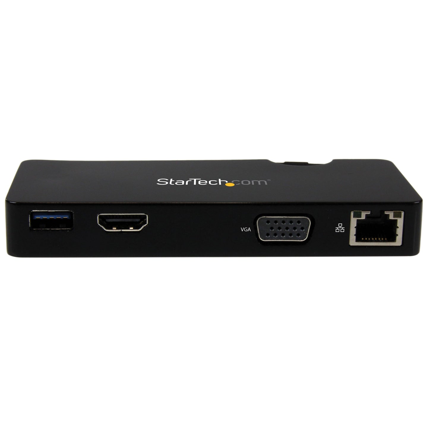 StarTech.com USB 3.0 to HDMI or VGA Adapter Dock - USB 3.0 Mini Docking Station w/USB, GBe Ports - Portable Universal Laptop Travel Hub (USB3SMDOCKHV)