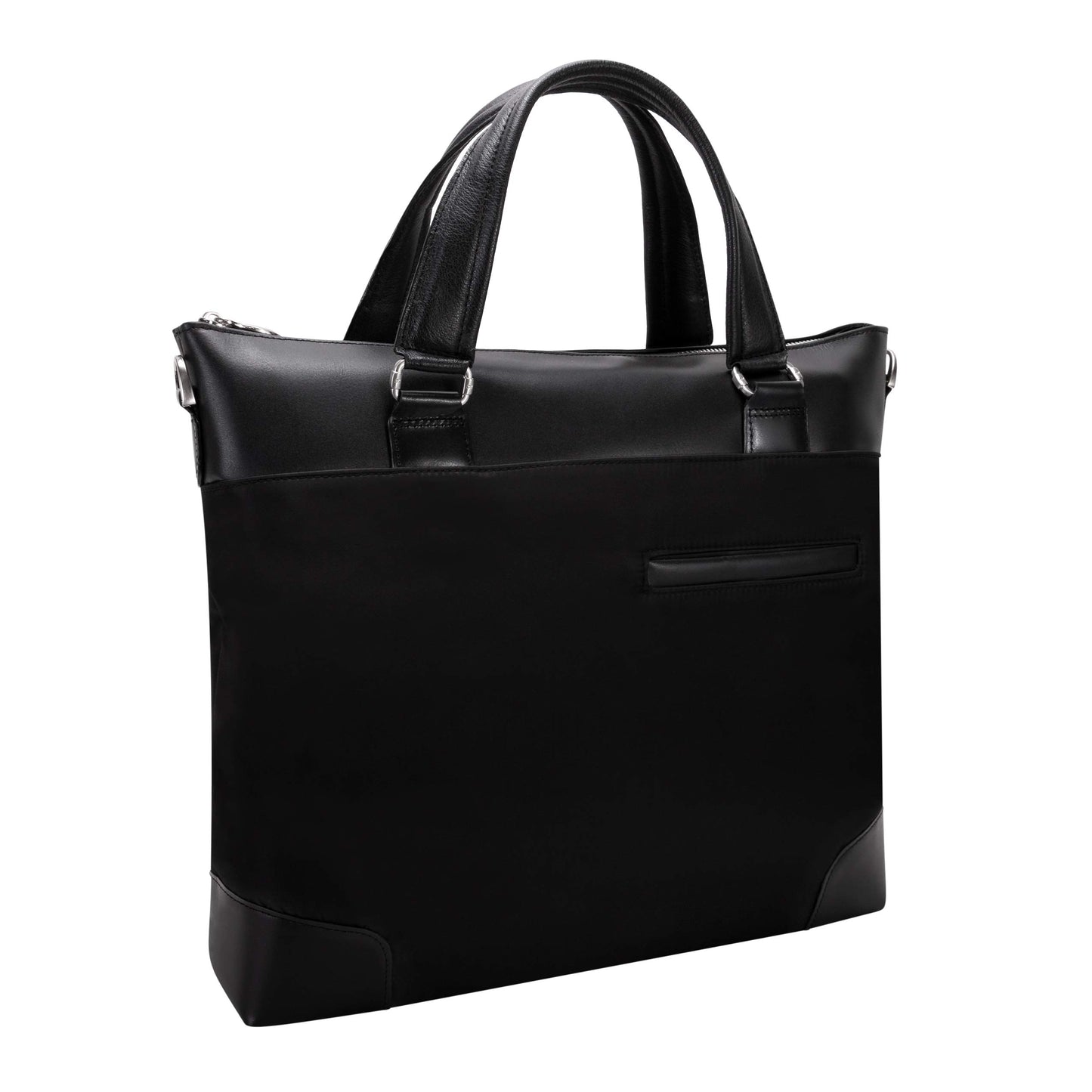 McKlein 18395 USA Eastward 15" Nylon Slim Laptop Briefcase Black