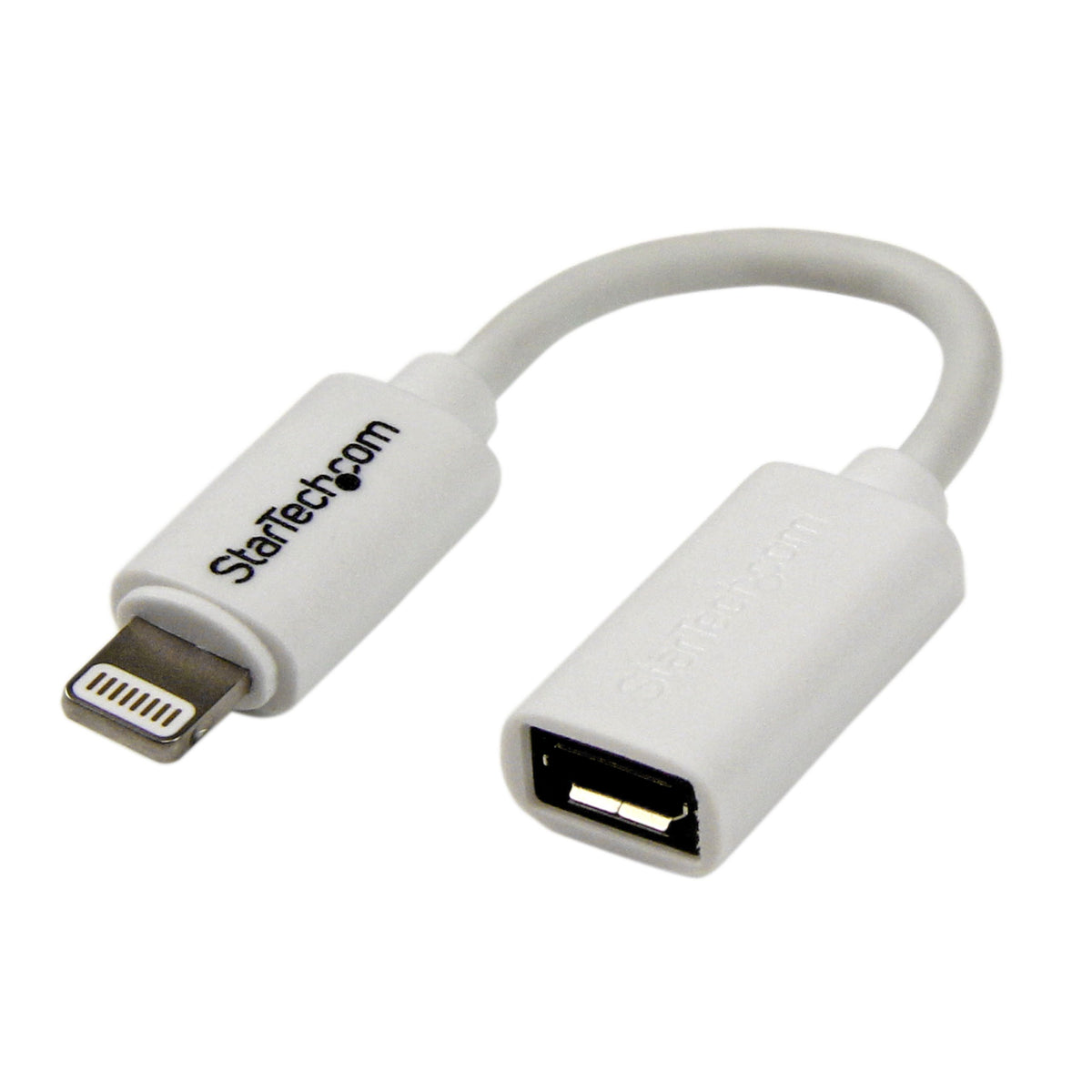 StarTech.com White Micro USB to Apple 8-pin Lightning Connector Adapter for iPhone/iPod/iPad - Apple Lightning to Micro USB 2.0 Dongle (USBUBLTW)