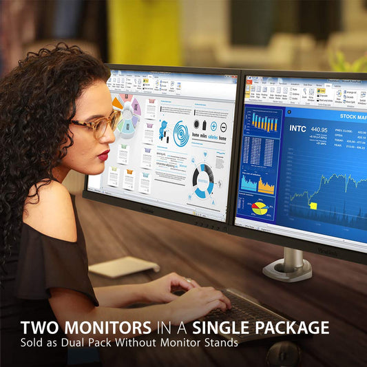 ViewSonic VG2248_H2 22 Inch Dual Pack Head-Only IPS 1080P Monitors with HDMI DisplayPort USB for Home and Office