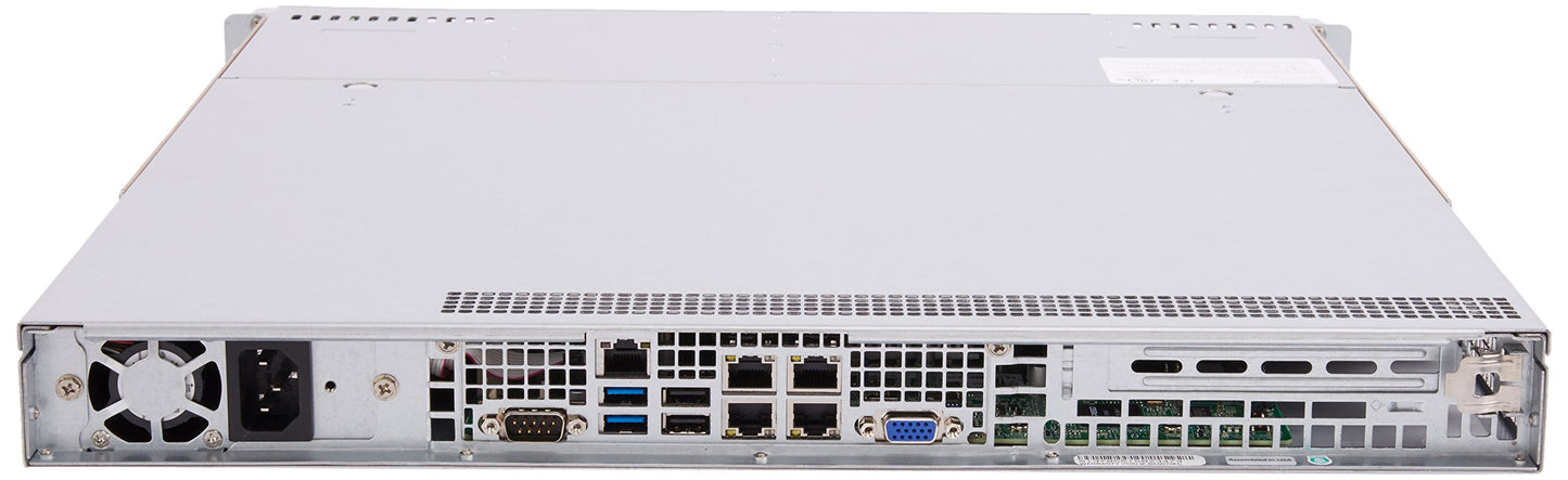 Supermicro SuperServer LGA1150 350W 1U Rackmount Server Barebone System, Black SYS-5018D-MTLN4F