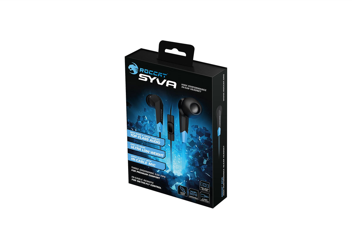ROCCAT SYVA High Performance in-Ear Gaming Headset, Black
