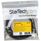 STARTECH C6ASPAT7BK Ethernet Cable, 7', Black