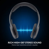 Logitech H800 Bluetooth Wireless Headset with Mic for PC, Tablets and Smartphones