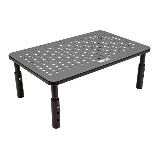 Y417U Tripp Lite Computer Monitor Stand, Adjustable Height, 14 X 9 in, Metal, Black (MR1411M)