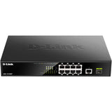 D-Link 8-Port PoE Desktop Switch with 1 GB Port and 1 SFP Port - (DGS-1010MP)