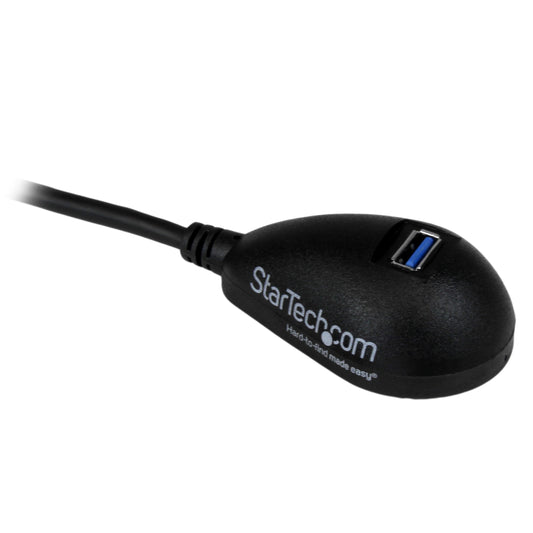 StarTech.com 5 ft Black Desktop SuperSpeed USB 3.0 Extension Cable - A to A M/F - USB 3.0 Extension Cable A Male to A Female - 5 feet (USB3SEXT5DKB)