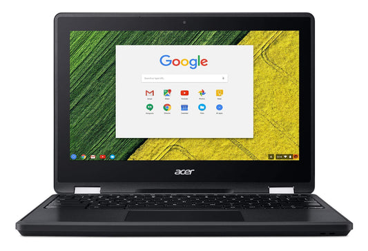 Acer Chromebook Professional Spin Series, Convertible, Ruggedized,  11.6" LCD Touch Screen, Intel Celeron 3350, 4GB Ram, 32Gb eMMC, Black, Chrome OS, R751T-C8HR-CA