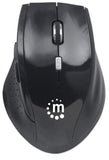 ICI179386 - MANHATTAN 179386 Curve Wireless Optical Mouse (Black)