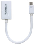 MANHATTAN MHC Mini DisplayPort to HDMI Adapter Cable, 15cm, White (151399)