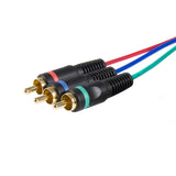 StarTech.com 3-Feet HD15 to Component RCA Breakout Cable Adapter, M/M HD15CPNTMM3