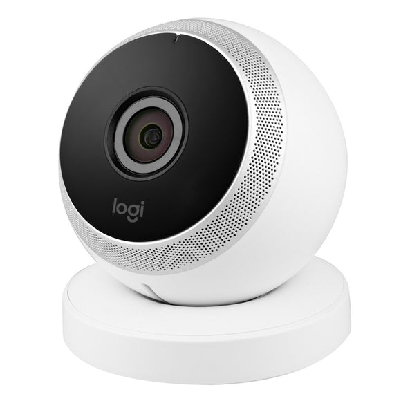 Refurbished Logitech Circle Wireless HD Video Security Camera with 2-way talk - White - (Renewed)