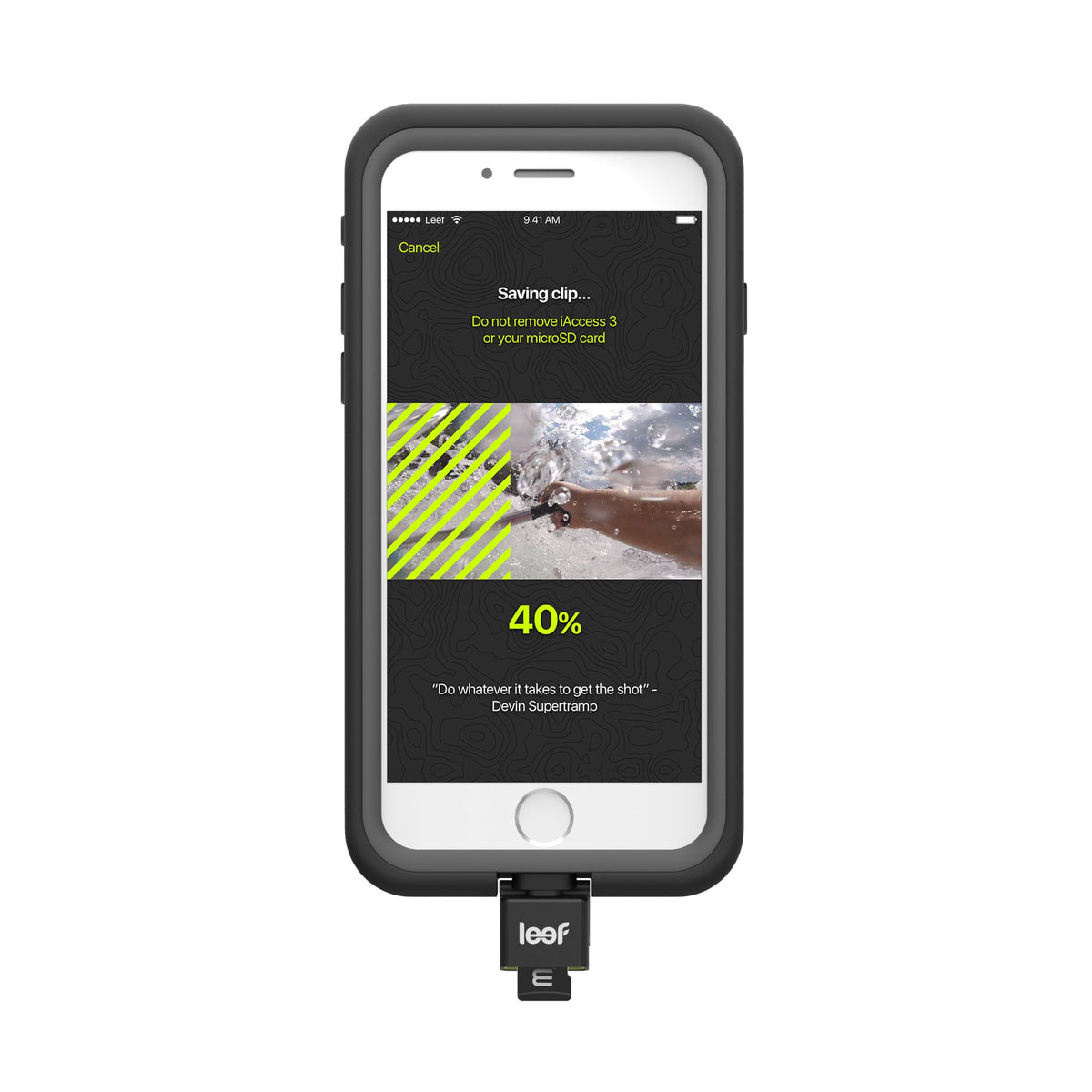 Leef LIAC30KK000A1 Leef iAccess 3 iOS microSD Card Reader for iPhone and iPad,