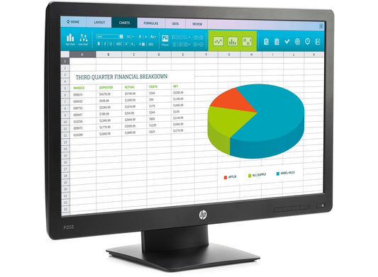 HP Business P203 20" LED LCD Monitor - 16:9-5 ms