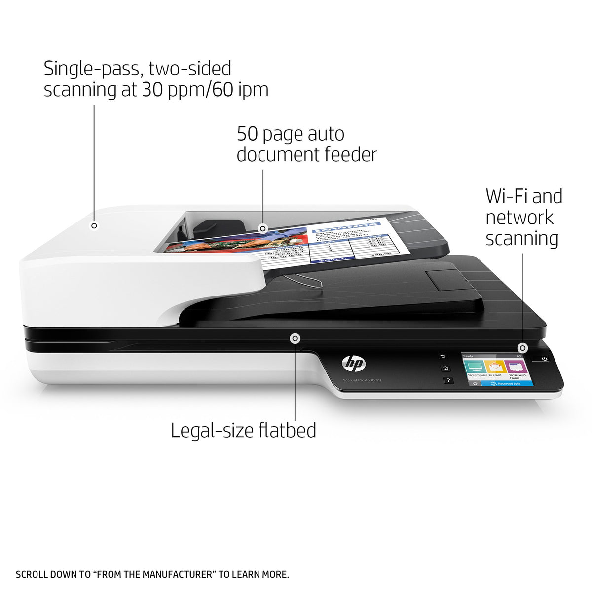 ScanJet Pro 4500 fn1 Network Scanner (L2749A)