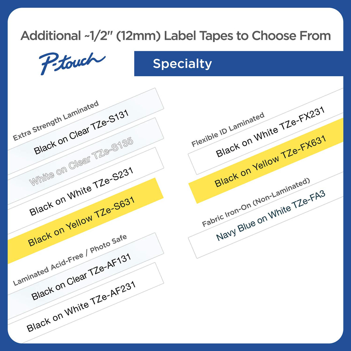 Brother TZE131 Genuine P-Touch Tape