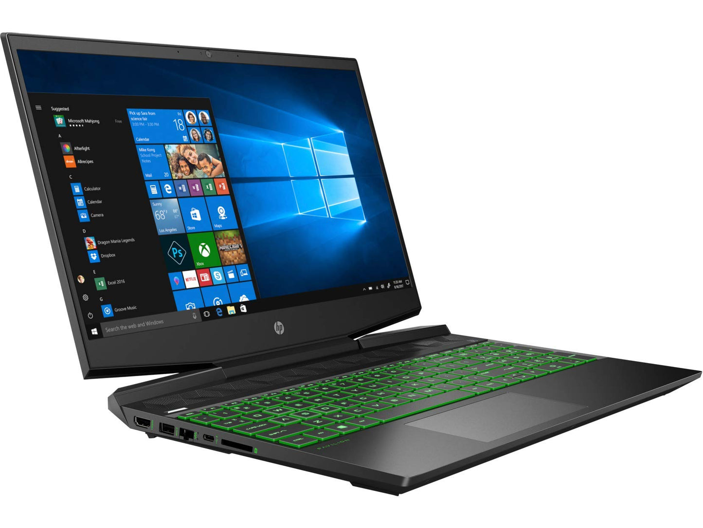 HP Pavilion Gaming 15- Inch Laptop, Core i5-9300H, 8 GB, 1TB+128 GB SSD, Win 10 Home, Shadow Black, 7EG45UA#ABL, 15-dk0007ca