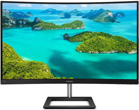 Philips Computer Monitors 328E1CA 32" Curved Monitor, 4K UHD, 120% sRGB, Adaptive-Sync, Speakers, Vesa, 4Yr Advance Replacement Warranty