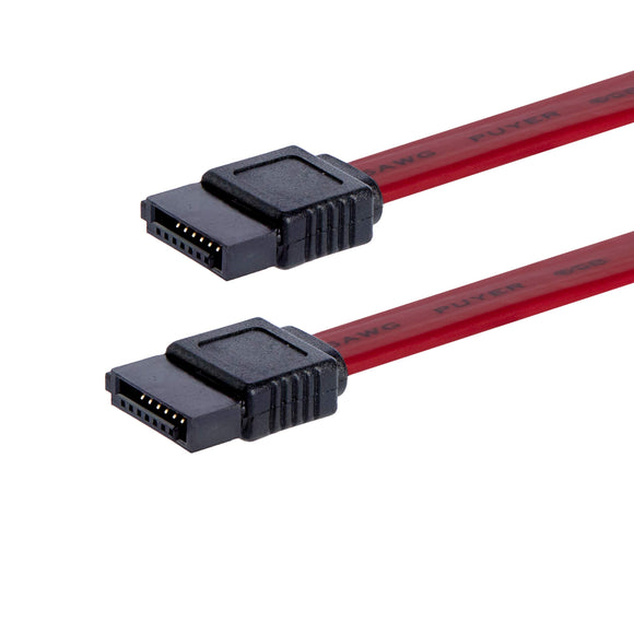 StarTech.com 12in SATA Serial ATA Cable - SATA Cable - Serial ATA 150/300 - SATA (F) to SATA (F) - 1 ft - red - SATA12