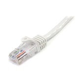 StarTech.com 45PATCH3WH Snagless RJ45 UTP Cat 5e Patch Cable, 3-Feet (White)