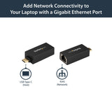 StarTech.com US1GC30DB USB C to Gigabit Ethernet Adapter, USB 3.0, USB C Network Adapter