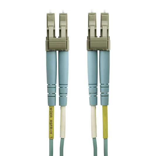 Cable,Fiber,Lc/Lc,10m,Lo Multimode,Aqua,50/125,Om4