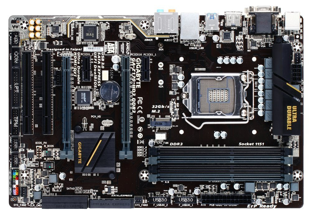 Refurbished Gigabyte Motherboard ATX DDR3 2600 LGA 1151