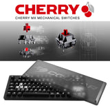 Cougar Puri TKL1 Mechanical Gaming Keyboard with Magnetic Protective Cover and Extra Set of Metallic Keycaps, Cherry MX Red