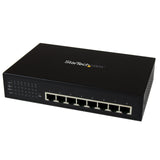 StarTech.com 8 Port Unmanaged Industrial Gigabit Power Over Ethernet Switch - 802.3af/at PoE+ Switch - Wall Mountable - PoE Network Switch (IES81000POE)