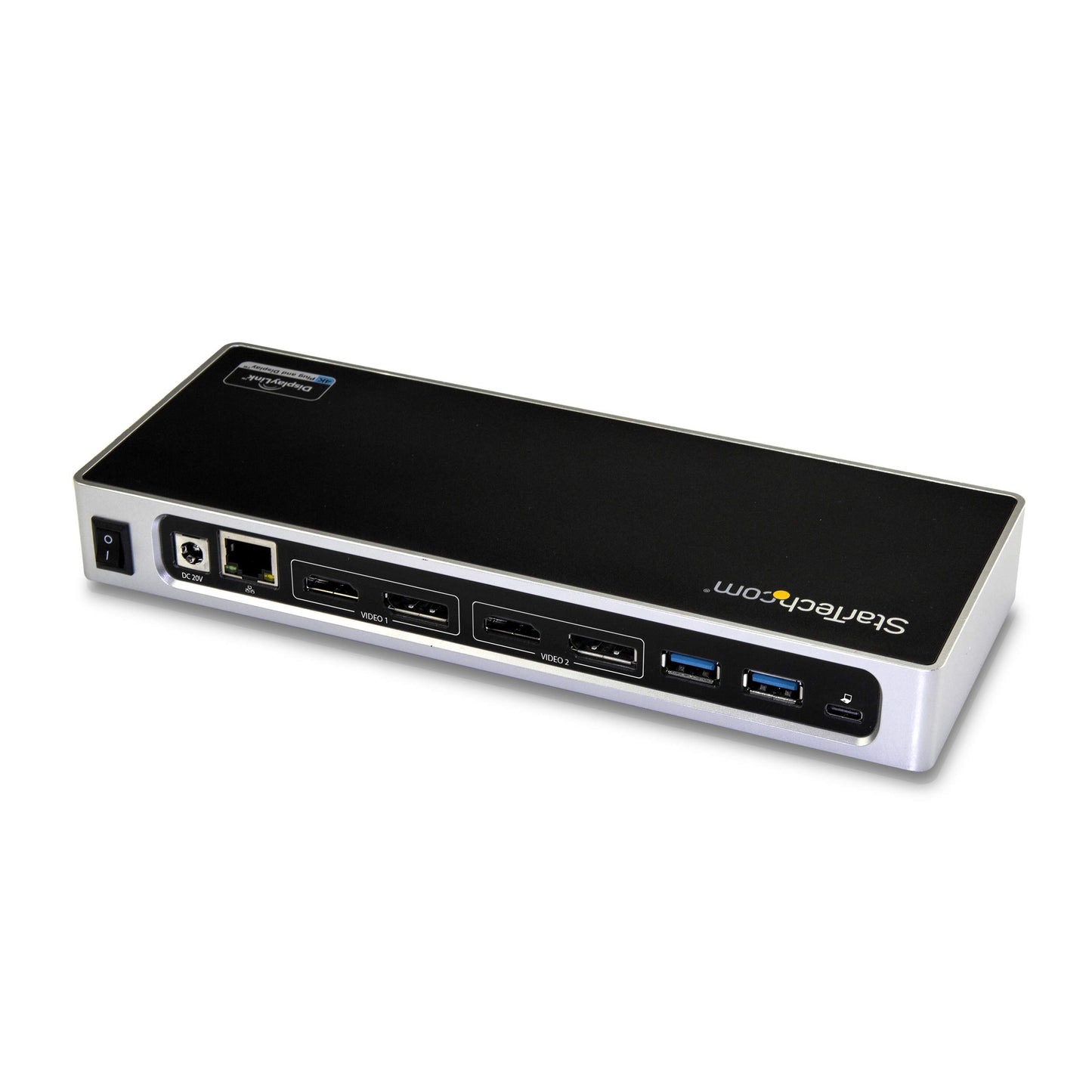 StarTech.com Dual 4K Docking Station - USB C and A (3.0) - Dual Monitor DisplayPort + HDMI Dock for Mac & Windows Laptops (DK30A2DH)