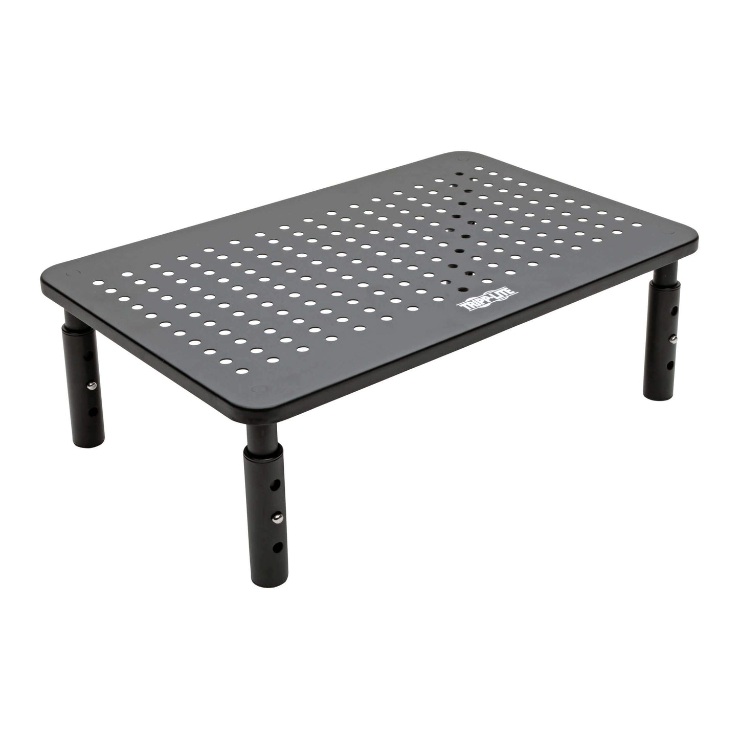 Y417U Tripp Lite Computer Monitor Stand, Adjustable Height, 14 X 9 in, Metal, Black (MR1411M)