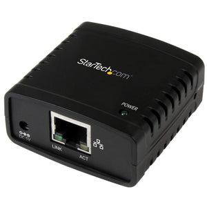StarTech.com 10/100Mbps Ethernet to USB 2.0 Network LPR Print Server - USB Print Server with 10Base-T/100Base-TX Auto-Sensing (PM1115U2)