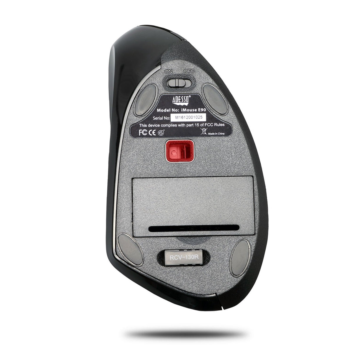 Adesso iMouse E90 - Wireless Left-Handed Vertical Ergonomic Mouse