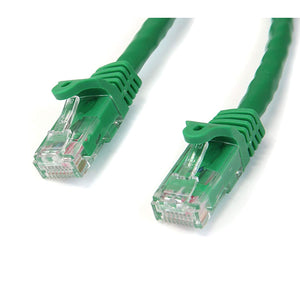 Patch Cable - RJ-45 - Male - RJ-45 - Male - Unshielded Twisted Pair (UTP) - 12 feet - Green Make Gigabit Ethernet connections with PoE support