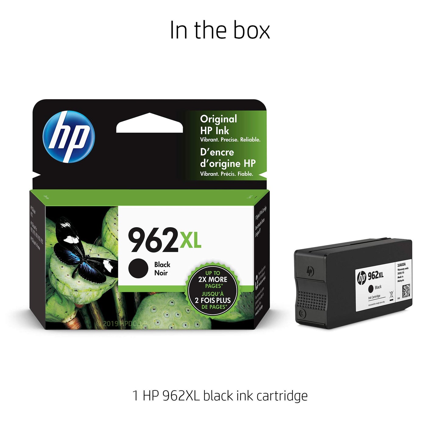 HP 962XL High Yield Black Original Ink Cartridge (3JA03AN)