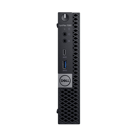 Dell OP7060MFF87ND4 OptiPlex 7060 Micro PC with Intel Core i7-8700T 2.4 GHz Hexa-core, 8GB RAM, 500GB HDD, Windows 10 Pro 64-bit