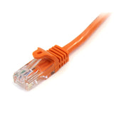 StarTech.com 45PATCH6OR Orange Snagless RJ45 UTP Cat 5e Patch Cable, 6-Feet (Orange)